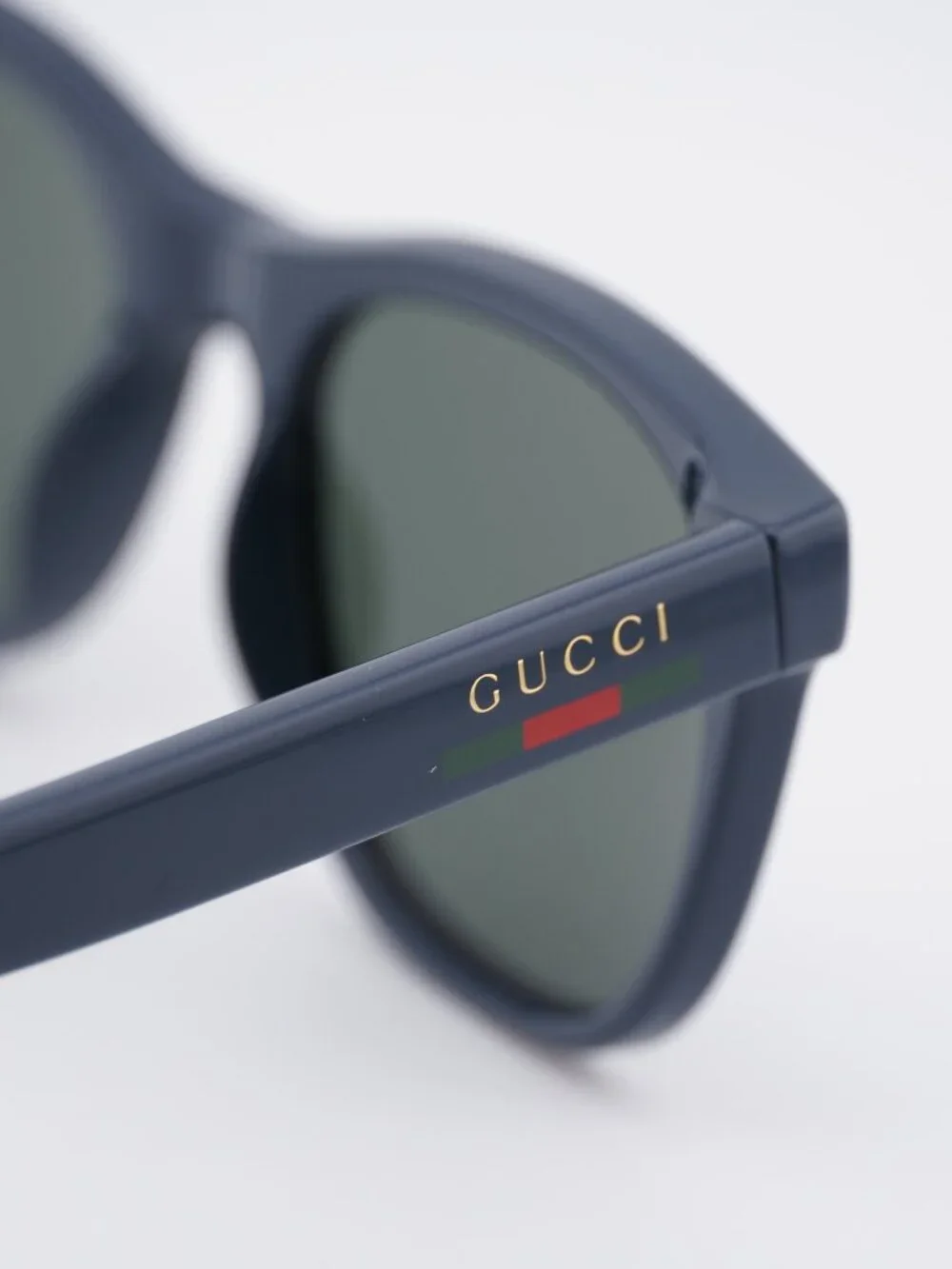 Gucci GG1985S 005 Sunglasses Blue Square Frame, Grey Lenses